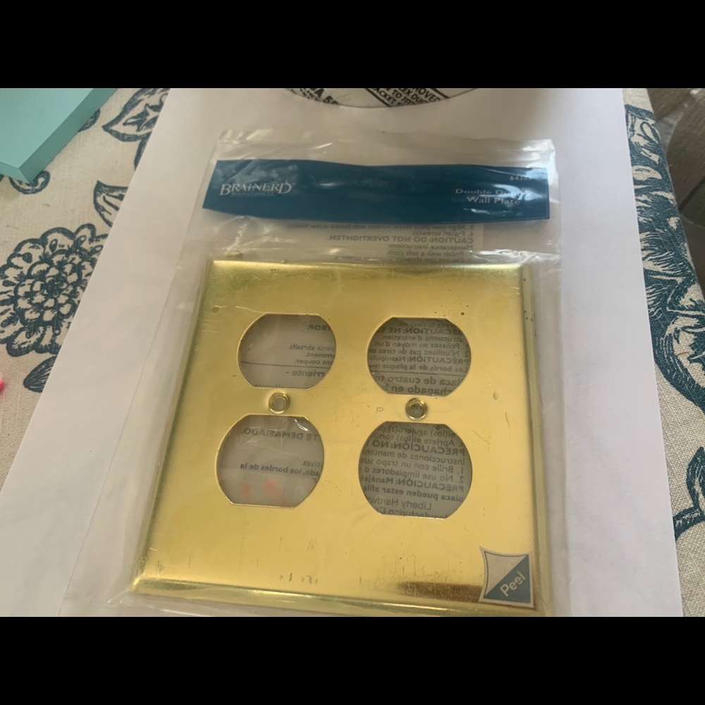 Double duplex/Plate Brass Square.